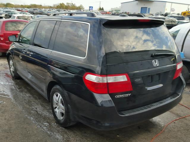 5FNRL38746B448558 - 2006 HONDA ODYSSEY BLACK photo 3