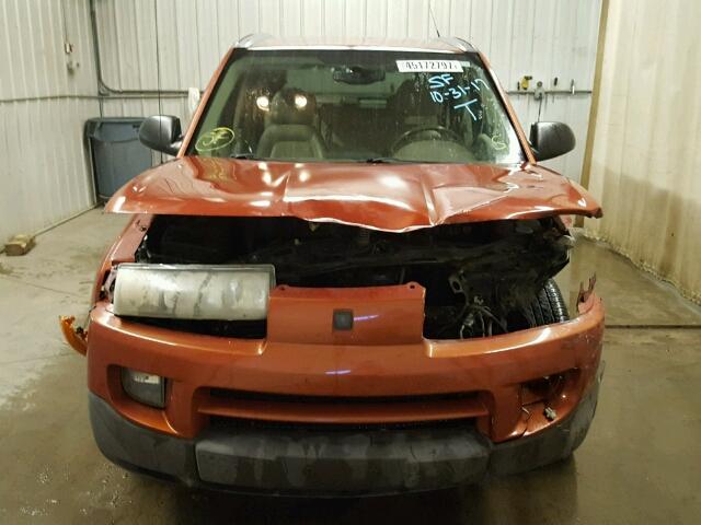 5GZCZ53B73S835372 - 2003 SATURN VUE ORANGE photo 9