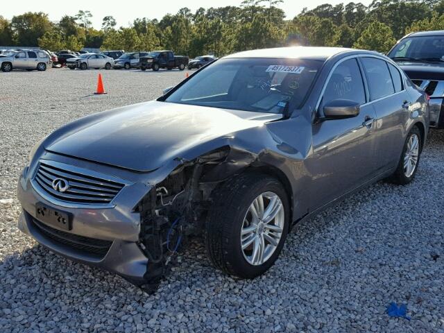 JN1CV6APXAM406054 - 2010 INFINITI G37 BASE GRAY photo 2