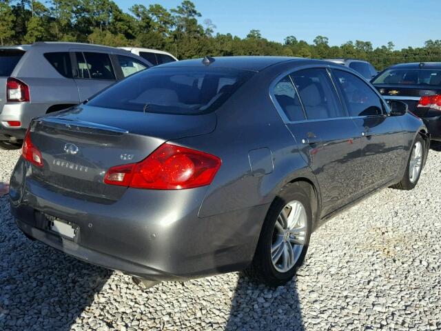 JN1CV6APXAM406054 - 2010 INFINITI G37 BASE GRAY photo 4