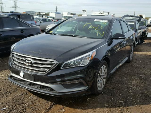 5NPE34AF6HH464397 - 2017 HYUNDAI SONATA SPO BLACK photo 2