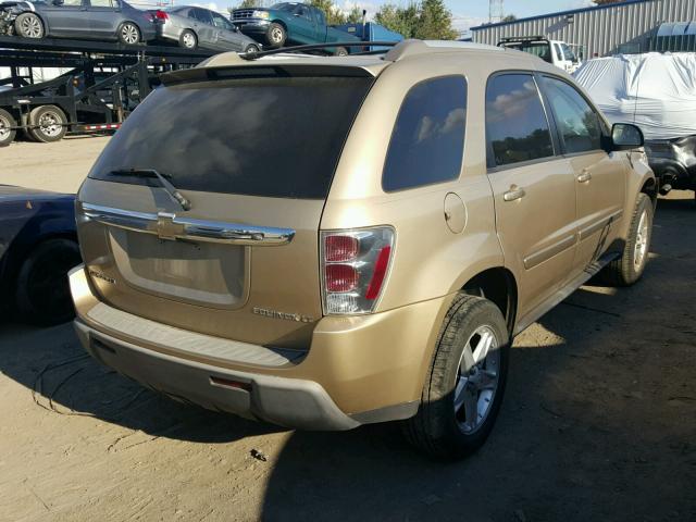 2CNDL73F756036554 - 2005 CHEVROLET EQUINOX LT GOLD photo 4