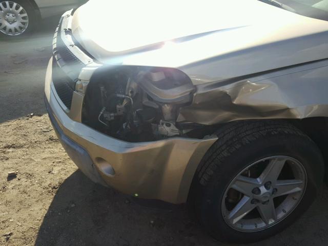 2CNDL73F756036554 - 2005 CHEVROLET EQUINOX LT GOLD photo 9