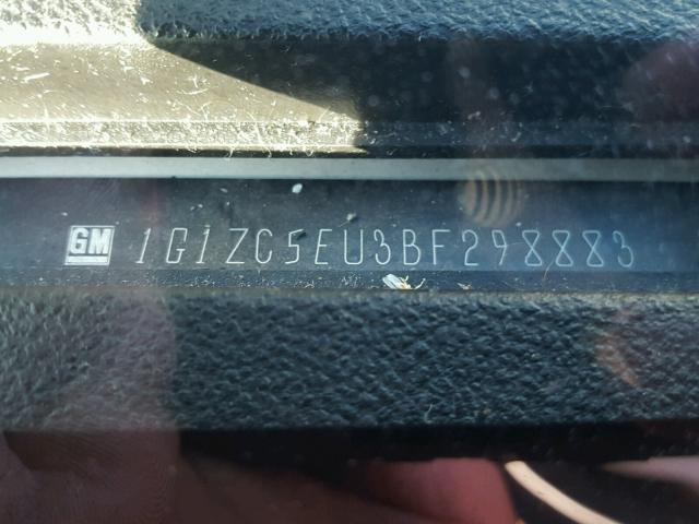 1G1ZC5EU3BF298883 - 2011 CHEVROLET MALIBU 1LT WHITE photo 10