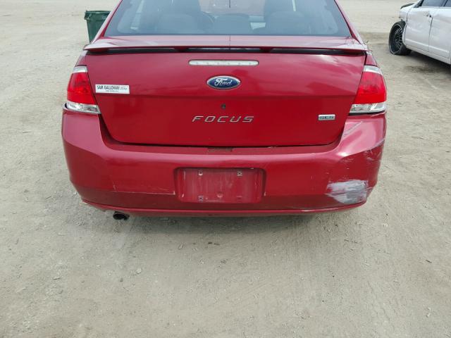 1FAHP36N89W188592 - 2009 FORD FOCUS SES RED photo 9