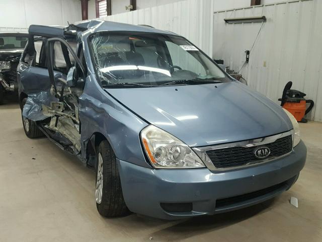 KNDMG4C70B6363850 - 2011 KIA SEDONA LX BLUE photo 1