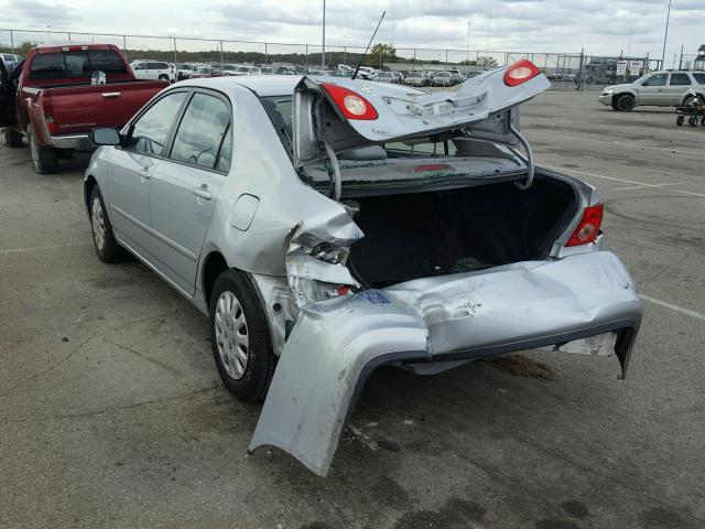 1NXBR32E47Z863505 - 2007 TOYOTA COROLLA LE SILVER photo 3