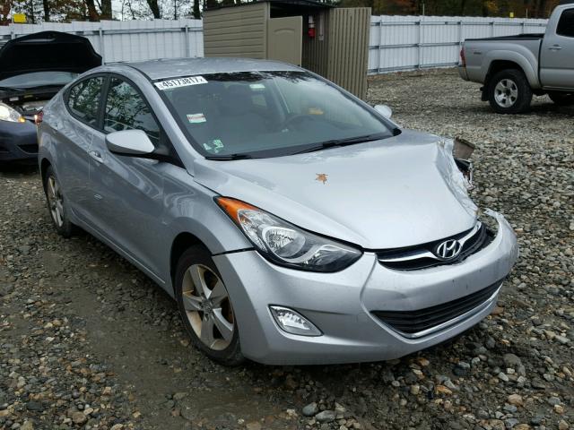 5NPDH4AE1CH123244 - 2012 HYUNDAI ELANTRA GL GRAY photo 1