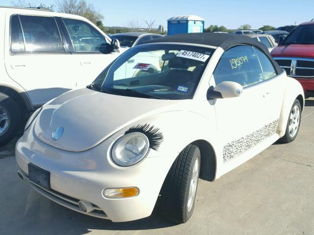 3VWCK21Y53M329542 - 2003 VOLKSWAGEN NEW BEETLE CREAM photo 2