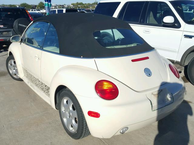 3VWCK21Y53M329542 - 2003 VOLKSWAGEN NEW BEETLE CREAM photo 3