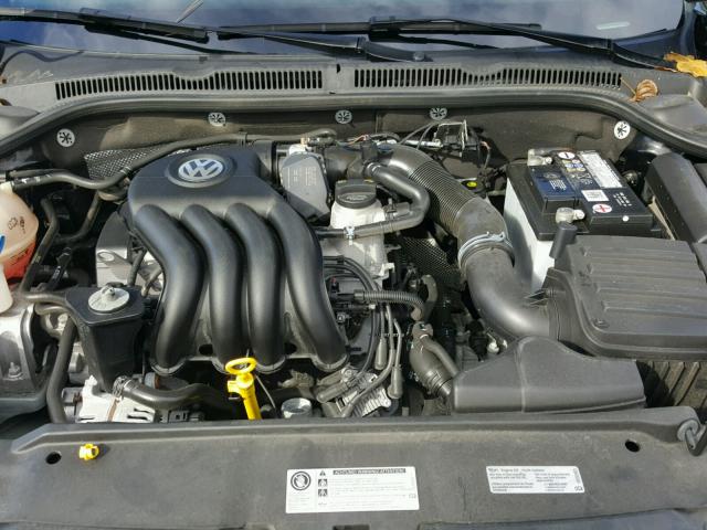 3VW2K7AJ9EM244153 - 2014 VOLKSWAGEN JETTA BASE BLACK photo 7