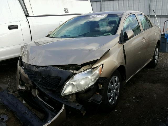 2T1BU4EE3AC292811 - 2010 TOYOTA COROLLA BA GOLD photo 2