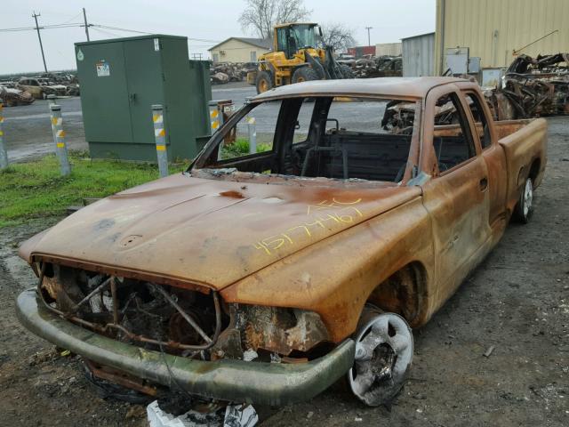 1B7GL23X2VS259322 - 1997 DODGE DAKOTA BURN photo 2