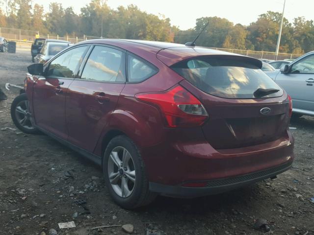 1FADP3K23EL437046 - 2014 FORD FOCUS SE RED photo 3