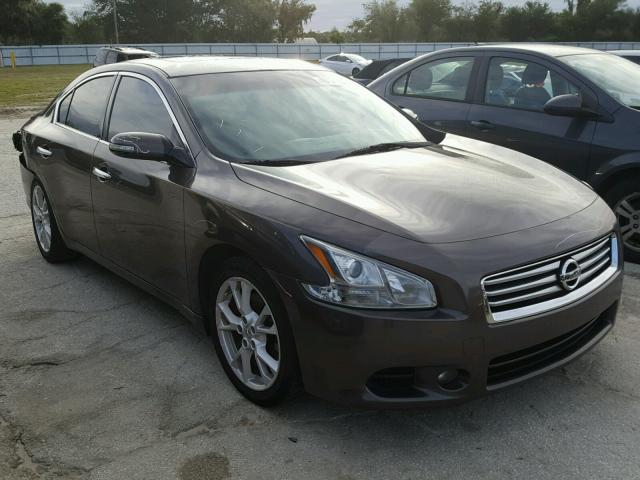 1N4AA5AP2CC869573 - 2012 NISSAN MAXIMA BROWN photo 1