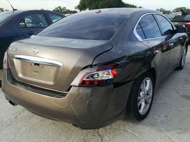 1N4AA5AP2CC869573 - 2012 NISSAN MAXIMA BROWN photo 4