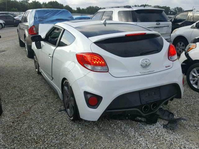 KMHTC6AE1EU183616 - 2014 HYUNDAI VELOSTER T WHITE photo 3