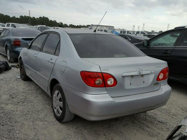 1NXBR32E95Z401602 - 2005 TOYOTA COROLLA CE SILVER photo 3