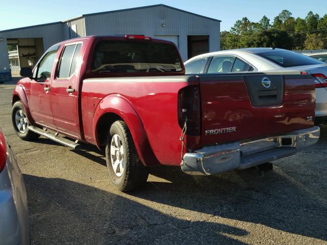 1N6AD09U49C409223 - 2009 NISSAN FRONTIER C RED photo 3