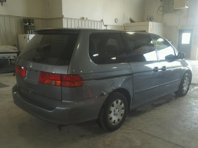 2HKRL1857YH555417 - 2000 HONDA ODYSSEY LX GRAY photo 4