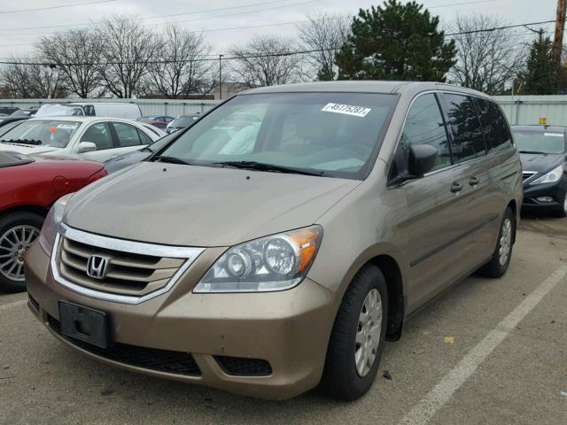 5FNRL38289B057101 - 2009 HONDA ODYSSEY LX TAN photo 2