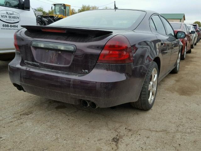 2G2WC55C661204871 - 2006 PONTIAC GRAND PRIX PURPLE photo 4