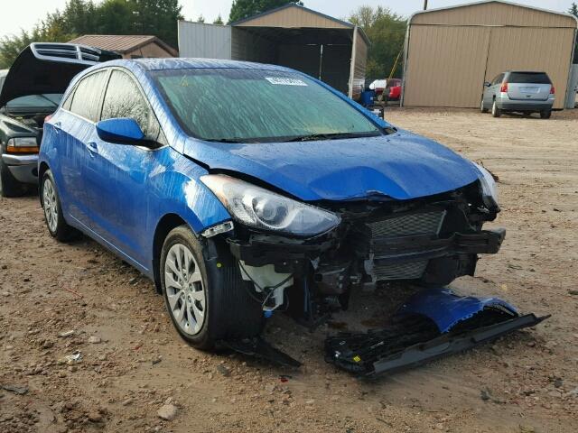 KMHD35LH6HU359036 - 2017 HYUNDAI ELANTRA GT BLUE photo 1