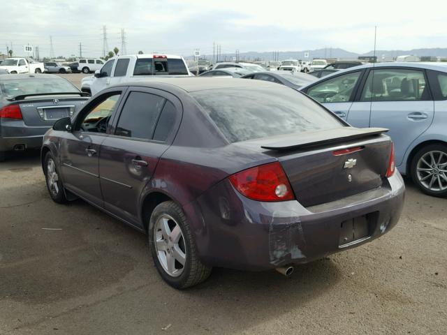 1G1AL55F667773389 - 2006 CHEVROLET COBALT LT PURPLE photo 3