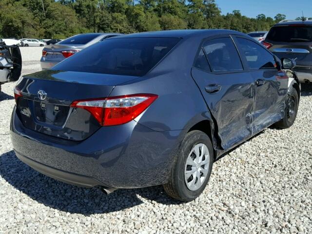 5YFBURHE8GP420705 - 2016 TOYOTA COROLLA CHARCOAL photo 4