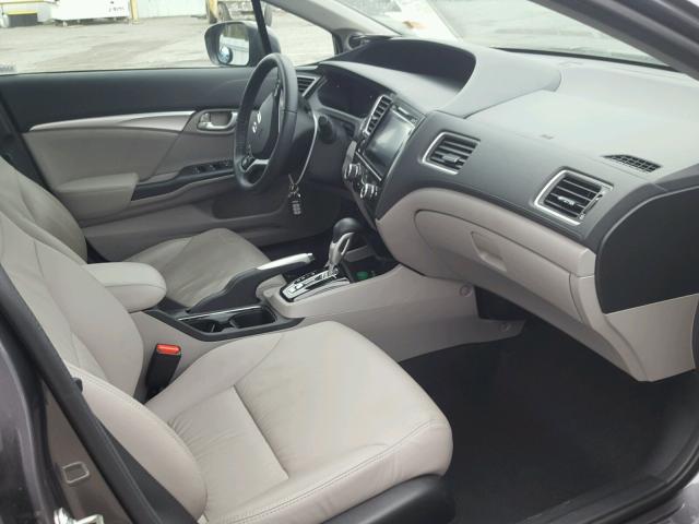 19XFB2F90FE206294 - 2015 HONDA CIVIC EXL 灰色 照片 5