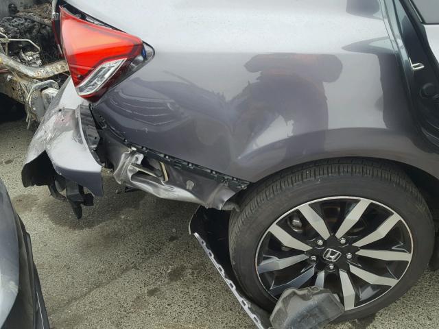 19XFB2F90FE206294 - 2015 HONDA CIVIC EXL 灰色 照片 9