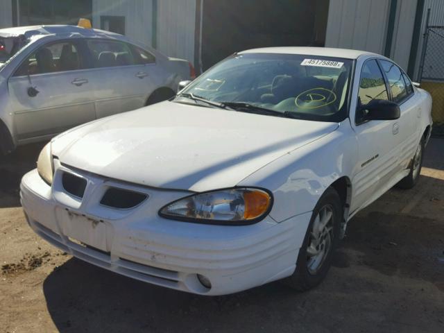 1G2NF52T41M665216 - 2001 PONTIAC GRAND AM S თეთრი ფოტო 2