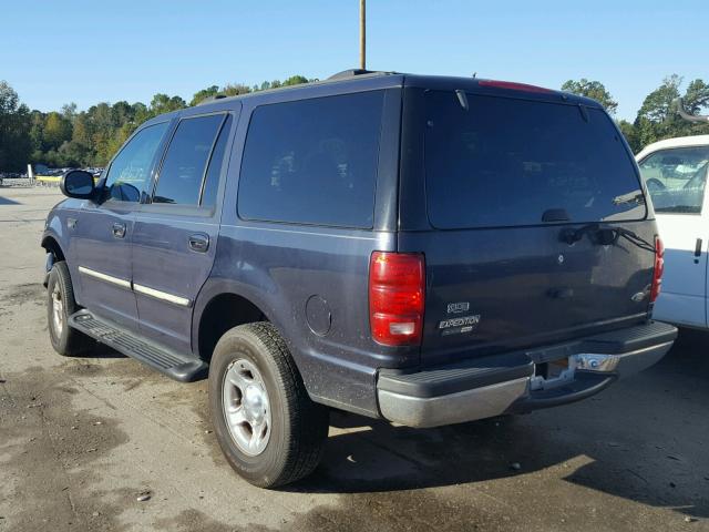 1FMRU1860XLB54383 - 1999 FORD EXPEDITION BLUE photo 3