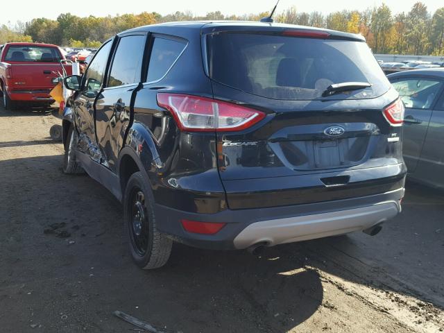 1FMCU0GX4EUD78760 - 2014 FORD ESCAPE SE BLACK photo 3