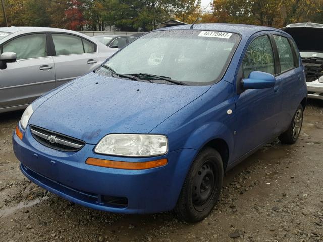 KL1TD66608B135535 - 2008 CHEVROLET AVEO BLUE photo 2