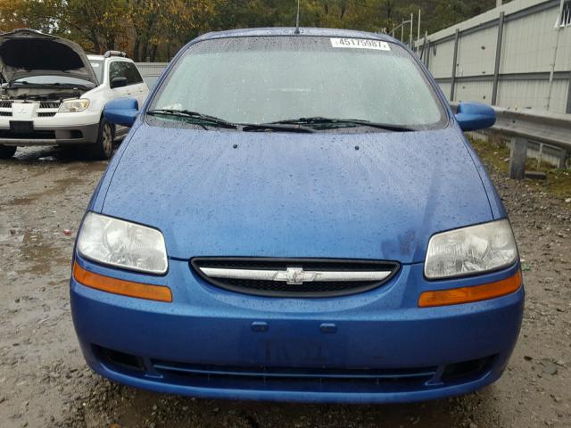 KL1TD66608B135535 - 2008 CHEVROLET AVEO BLUE photo 9