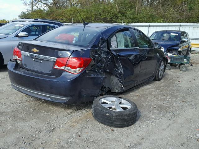 1G1PE5SBXE7263406 - 2014 CHEVROLET CRUZE LT BLUE photo 4