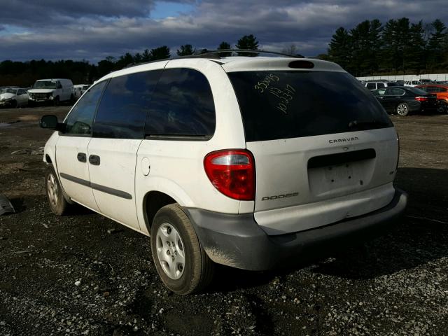 1D4GP253X3B101521 - 2003 DODGE CARAVAN SE WHITE photo 3