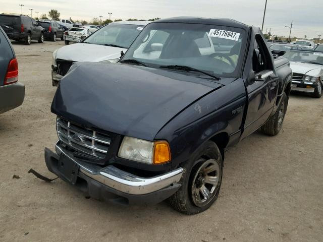 1FTYR10D93PA47685 - 2003 FORD RANGER BLACK photo 2