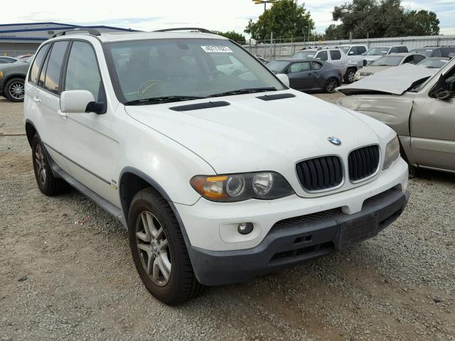 5UXFA13564LU40263 - 2004 BMW X5 3.0I WHITE photo 1