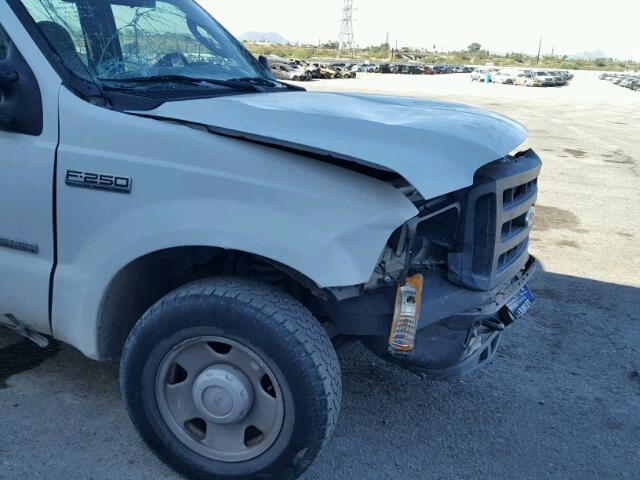 1FTSW20P87EB07505 - 2007 FORD F250 SUPER WHITE photo 9