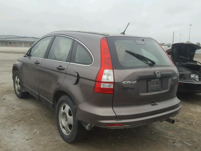 5J6RE4H37BL112918 - 2011 HONDA CR-V LX CHARCOAL photo 3