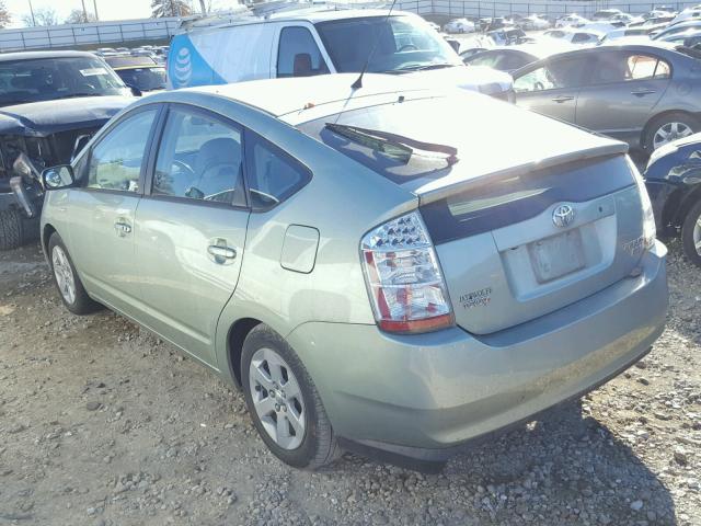 JTDKB20U663166628 - 2006 TOYOTA PRIUS GREEN photo 3