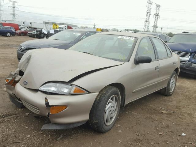 1G1JC5246V7125441 - 1997 CHEVROLET CAVALIER GOLD photo 2