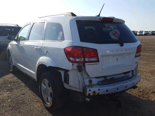 3D4PG1FG8BT556893 - 2011 DODGE JOURNEY MA WHITE photo 3