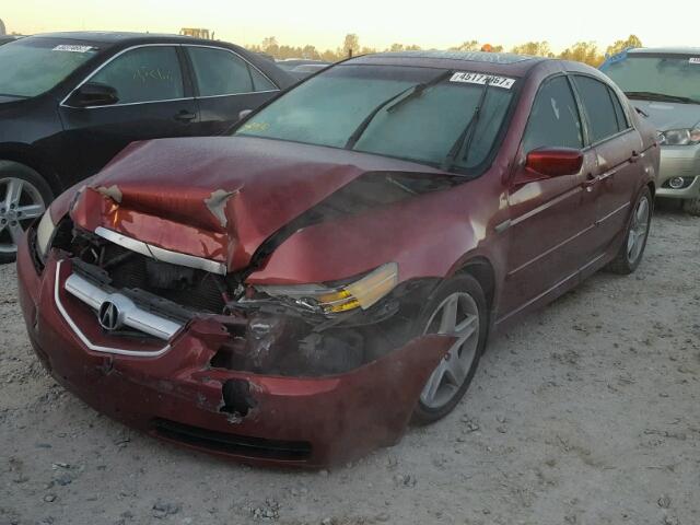 19UUA66214A022178 - 2004 ACURA TL MAROON photo 2