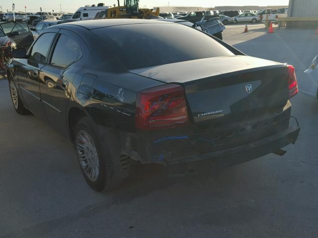 2B3LA43R77H760123 - 2007 DODGE CHARGER SE BLACK photo 3