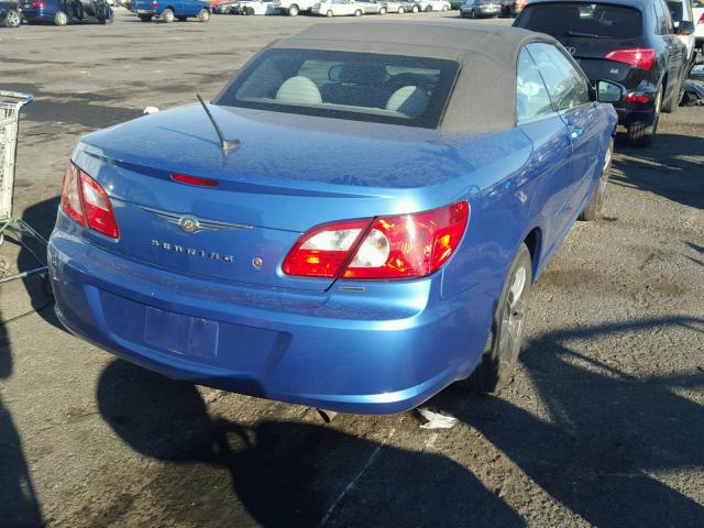 1C3LC55R88N264126 - 2008 CHRYSLER SEBRING TO BLUE photo 4