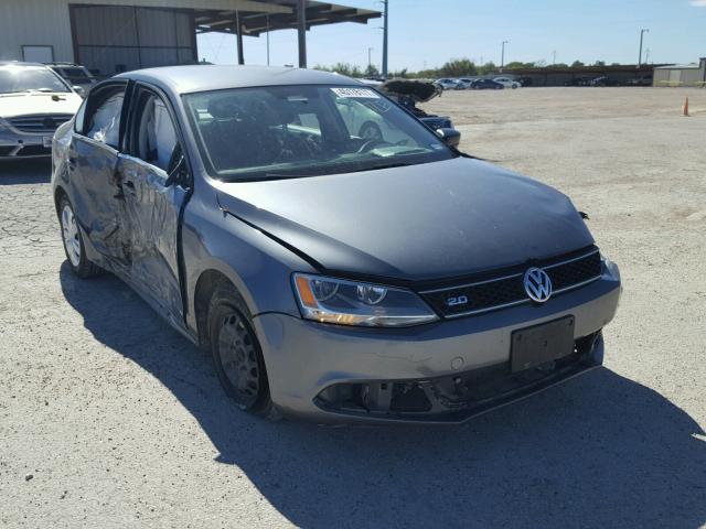 3VW1K7AJ1CM353845 - 2012 VOLKSWAGEN JETTA BASE GRAY photo 1