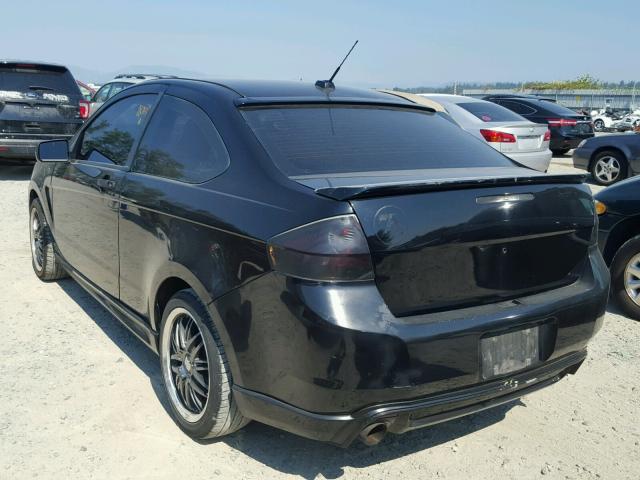 1FAHP32N38W286160 - 2008 FORD FOCUS S/SE BLACK photo 3